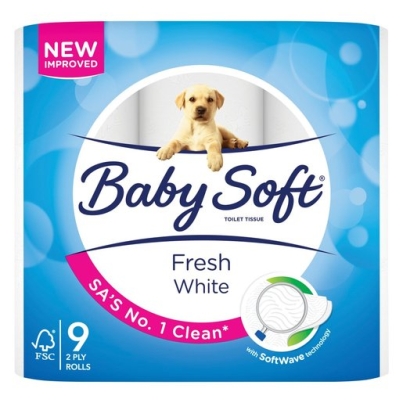 Baby Soft 2Ply Toilet Paper 9s