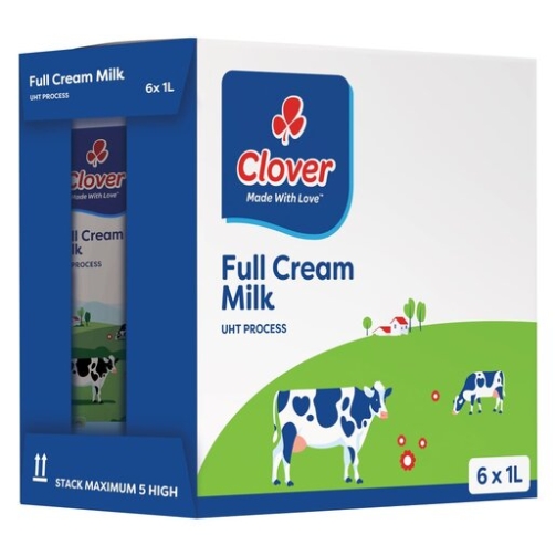 Clover Long Life Milk 1litre x6