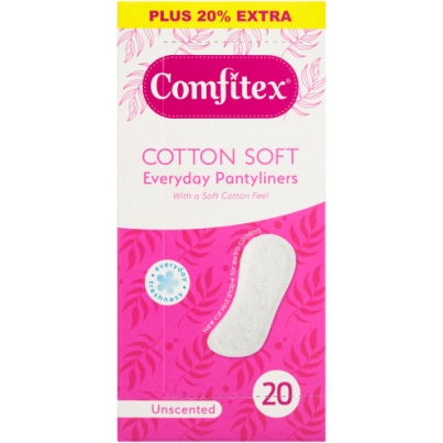 Comfitex unscented pantliners 20s