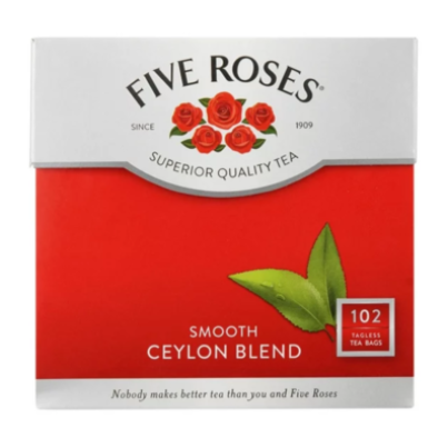 Five Roses Tagless Teabags 100s