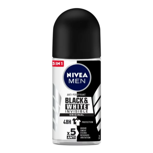 Nivea Roll-On Black and White Male (1 x 50ml)