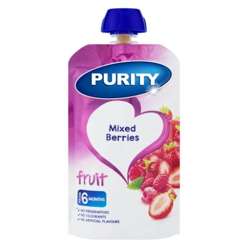 Purity 2nd Foods Bananas 125ml - mixed berries