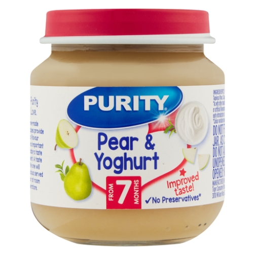 Purity 2nd Foods Bananas 125ml - pear & yoghurt